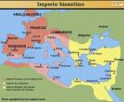 Χάρτης της Βυζαντινής αυτοκρατορίας του Μεσαίωνα
